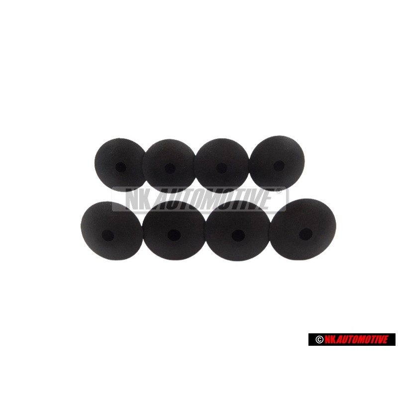 8x VW Original Obturateur Noir Satine - 191867199 9B9