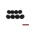 8x VW Original Obturateur Noir Satine - 191867199 9B9