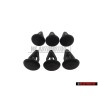 6x VW Original Clip Noir Satine - 801867299 01C