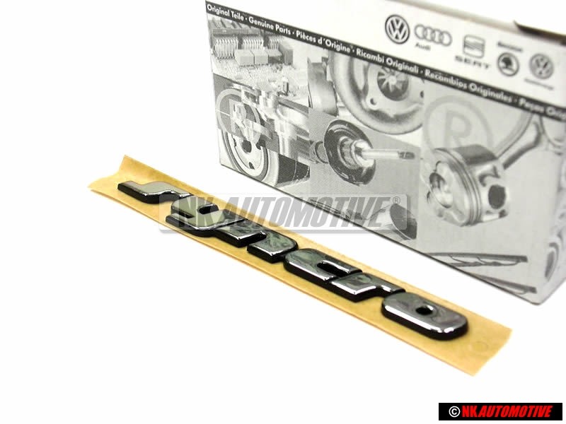 VW Original SYNCRO Arrière Embleme Monogramme Logo Chrome - 3A0853675A Z10