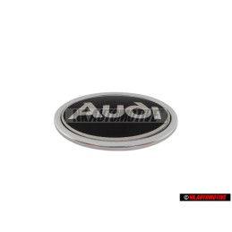 Audi Original Côté Embleme Monogramme Logo Noir Chrome - 895853621A 01C