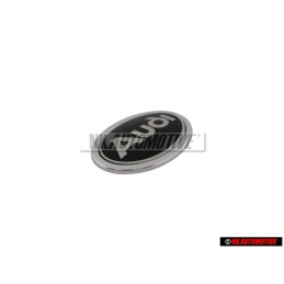 Audi Original Côté Embleme Monogramme Logo Noir Chrome - 895853621A 01C