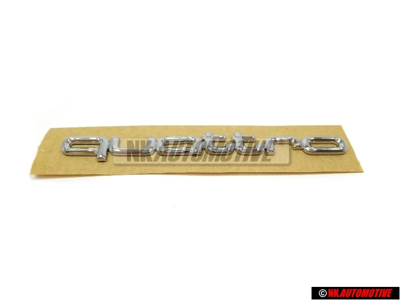 Audi Original QUATTRO Arrière Embleme Monogramme Logo Chrome - 8A0853737C 2ZZ