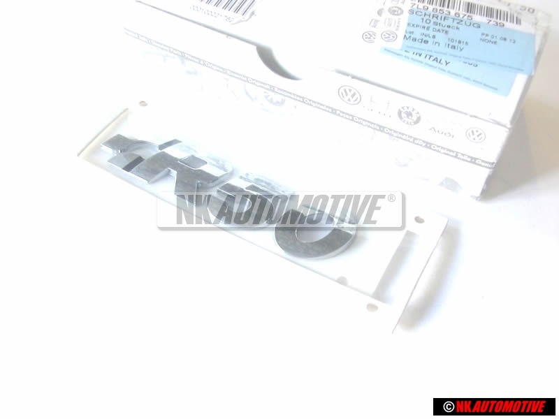 VW Original R50 Arrière Embleme Monogramme Logo Chrome - 7L9853675 739