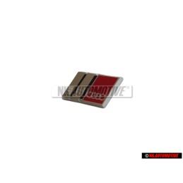 Audi Original S6 Volant Plaquette Embleme Logo Chrome Rouge - 4A0419685A