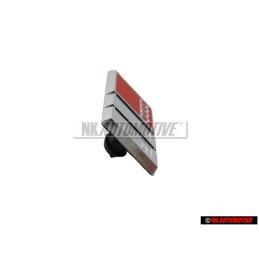 Audi Original S6 Volant Plaquette Embleme Logo Chrome Rouge - 4A0419685A