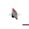 Audi Original S6 Volant Plaquette Embleme Logo Chrome Rouge - 4A0419685A