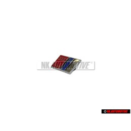 Audi Original S6 PLUS Volant Plaquette Embleme Logo Chrome Rouge - 4A0419685C