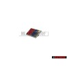 Audi Original S6 PLUS Volant Plaquette Embleme Logo Chrome Rouge - 4A0419685C