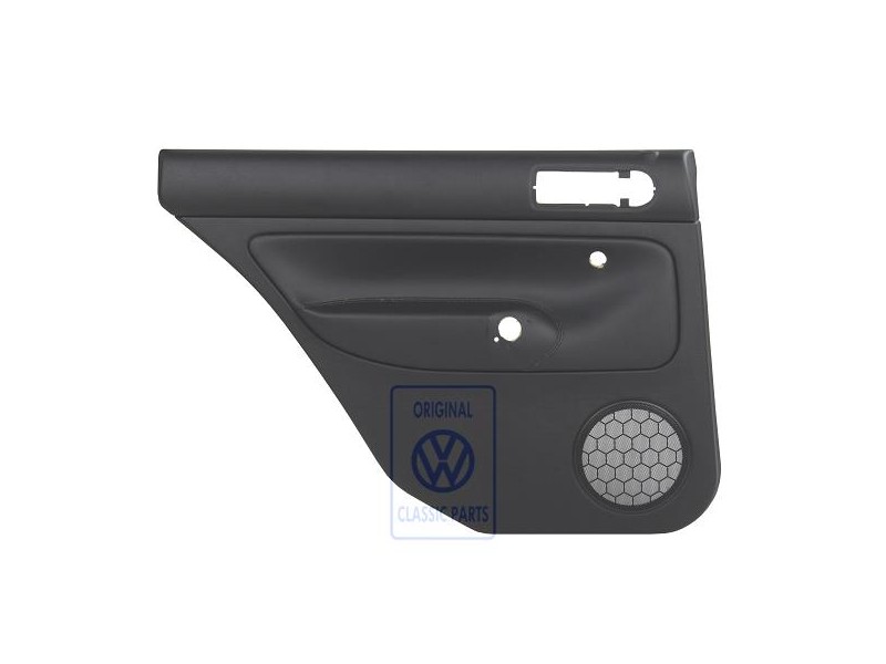 VW Original Revetement De Porte (Cuir) Noir/Noir - 1J9867211ALHWU