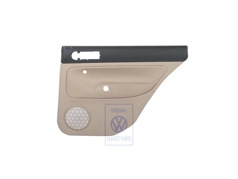 VW Original Revetement De Porte (Cuir) Noir/Beige Clair - 1J9867212ALHWV