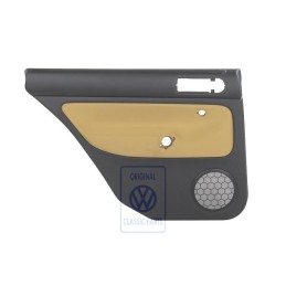 VW Original Garniture De Porte (Tissu) Noir/Jaune Futura - 1J9867211Q KNS
