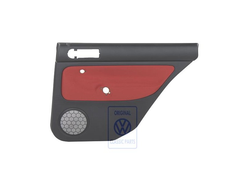 VW Original Garniture De Porte (Tissu) Noir/Orange Tropic - 1J9867212Q KNP