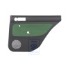 VW Original Garniture De Porte (Tissu) Noir/Vert Cosmic - 1J9867212Q KNQ