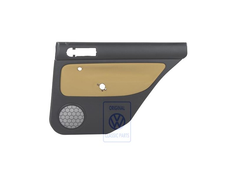 VW Original Garniture De Porte (Tissu) Noir/Jaune Futura - 1J9867212Q KNS