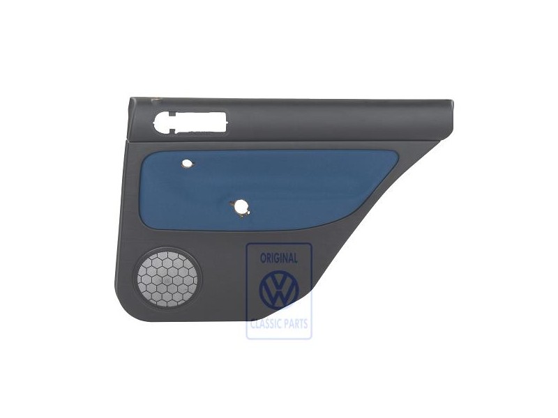 VW Original Garniture De Porte (Tissu) Noir/Bleu Jazz - 1J9867212Q KNT