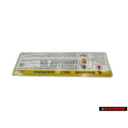 Audi Original Pl.Ident. 'Attention' Tension Elevee,Avant Toucher - 8K0010520F