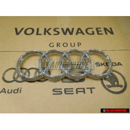 Audi Original Anneaux Avant Embleme Logo Chrome - 8T0853605 2ZZ