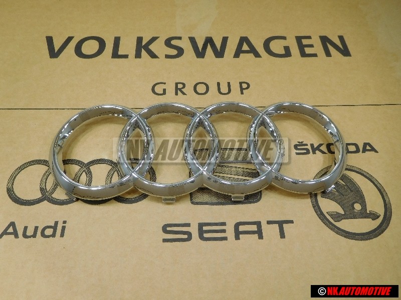 Audi Original Anneaux Avant Embleme Logo Chrome - 8T0853605 2ZZ