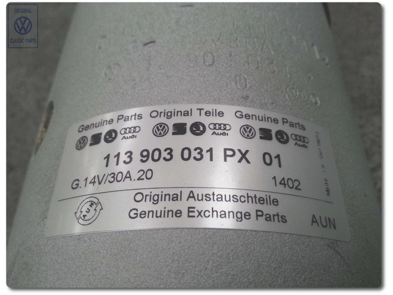 VW Original Dynamo - 113903031PX