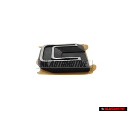 VW Original C Arrière Embleme Monogramme Logo Argent Brossé - 321853741