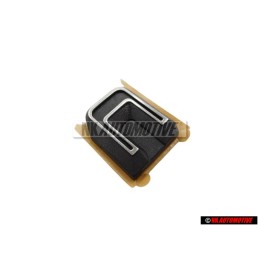 VW Original C Arrière Embleme Monogramme Logo Argent Brossé - 321853741