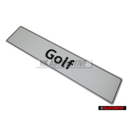 VW Original Plaque De Police (Reflechiss.) - 5K0071801F
