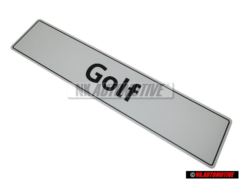 VW Original Plaque De Police (Reflechiss.) - 5K0071801F