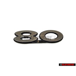 Audi Original 80 Arrière Embleme Monogramme Logo Argent - 811853749
