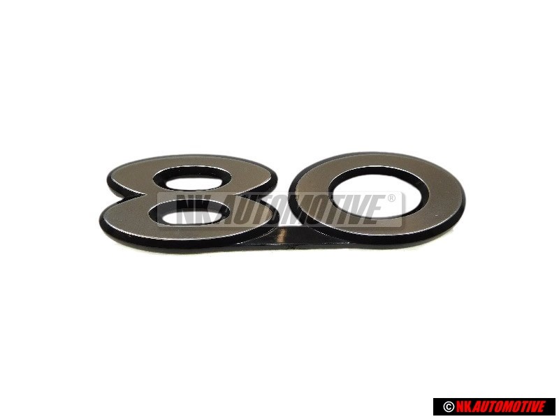 Audi Original 80 Arrière Embleme Monogramme Logo Argent - 811853749