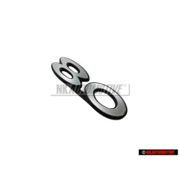 Audi Original 80 Arrière Embleme Monogramme Logo Argent - 811853749