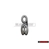 Audi Original 80 Arrière Embleme Monogramme Logo Argent - 811853749