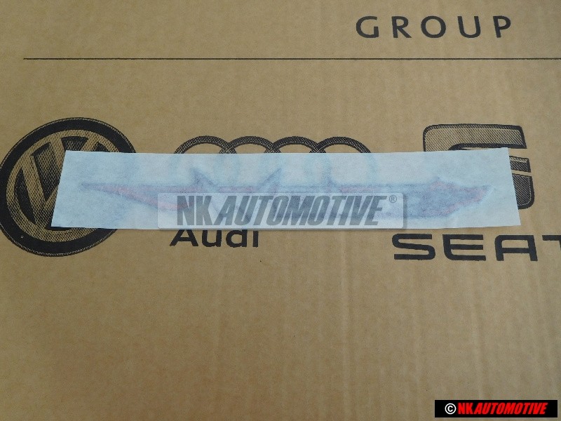 VW Original WOLF Arrière Embleme Monogramme Logo Chrome Rouge - 17S853750AD54T