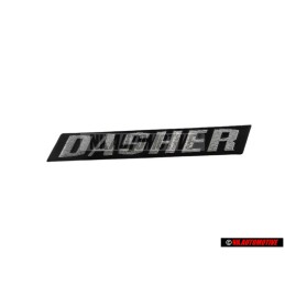 VW Original DASHER Arrière Embleme Monogramme Logo Argent Brossé - 321853687H
