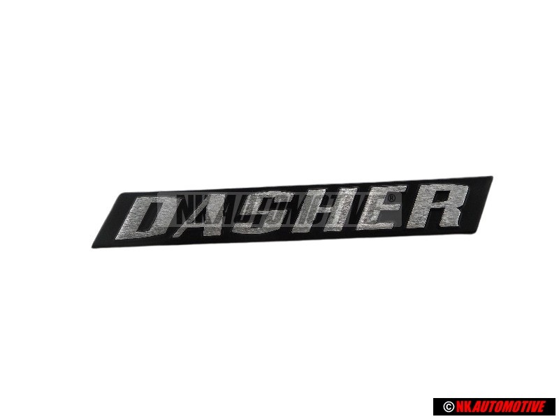 VW Original DASHER Arrière Embleme Monogramme Logo Argent Brossé - 321853687H