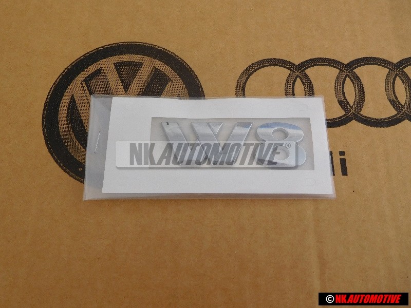 VW Original W8 Arrière Embleme Monogramme Logo Chrome - 3B0853675P 739