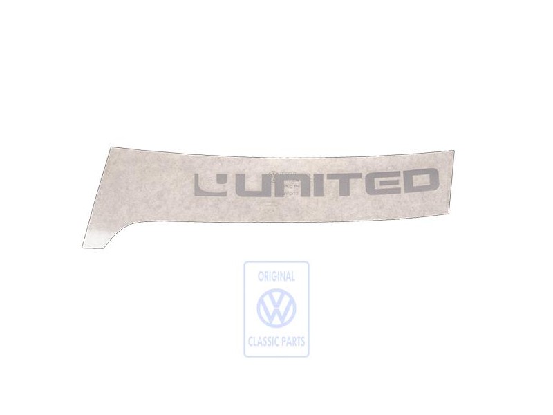 VW Original Inscription Sur Film Argent - 7H5854431C 1W4