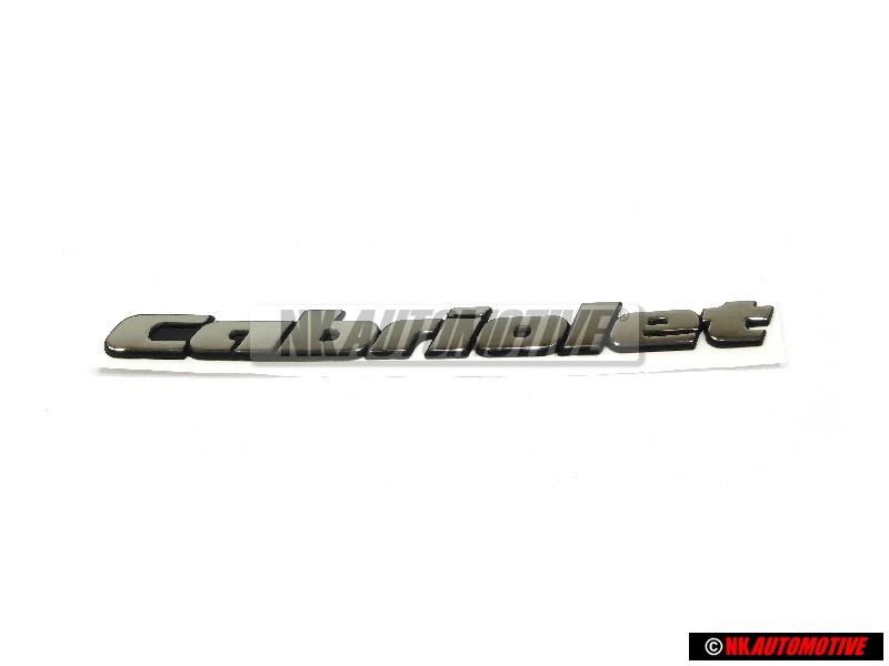 VW Original CABRIOLET Arrière Embleme Monogramme Logo Chrome - 1E0853687C Z10