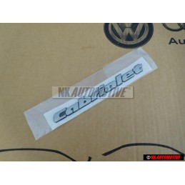 VW Original CABRIOLET Arrière Embleme Monogramme Logo Chrome - 1E0853687C Z10