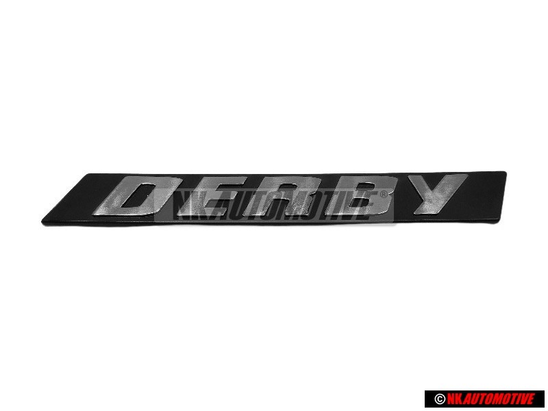 VW Original DERBY Arrière Embleme Monogramme Logo Argent Brossé - 865853745