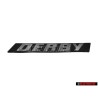 VW Original DERBY Arrière Embleme Monogramme Logo Argent Brossé - 865853745
