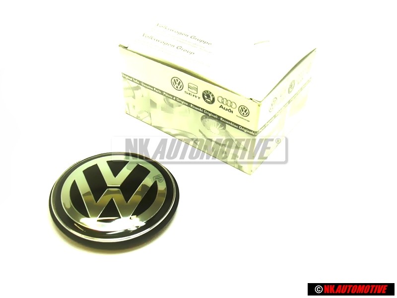 VW Original Embleme Vw Noir/Gunbowder - 1H6853630D DLW