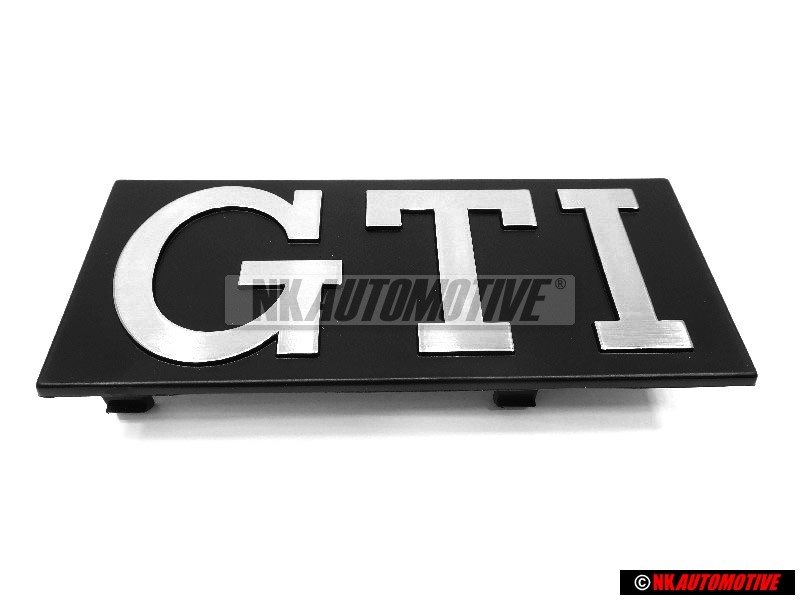 VW Original GTI Avant Embleme Monogramme Logo Argent Brossé - 171853679