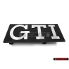 VW Original GTI Avant Embleme Monogramme Logo Argent Brossé - 171853679