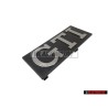 VW Original GTI Avant Embleme Monogramme Logo Argent Brossé - 171853679
