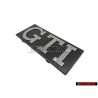 VW Original GTI Avant Embleme Monogramme Logo Argent Brossé - 171853679
