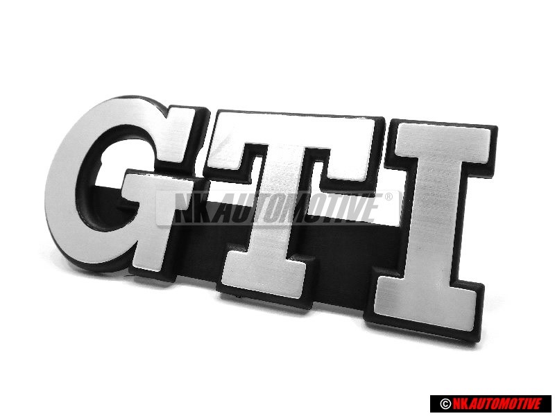 VW Original GTI Avant Embleme Monogramme Logo Argent Brossé - 191853679L