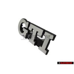 VW Original GTI Avant Embleme Monogramme Logo Argent Brossé - 191853679L