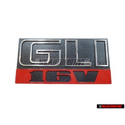 VW Original GLI 16V Avant Embleme Monogramme Logo Noir Rouge - 165853679E