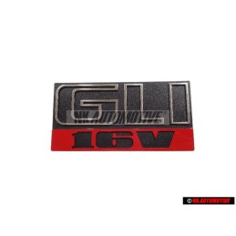 VW Original GLI 16V Avant Embleme Monogramme Logo Noir Rouge - 165853679E